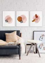 Load image into Gallery viewer, Abstract Blush (Set of three) - Abstract Modern Art-Chic Prints
