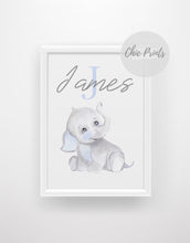 Load image into Gallery viewer, Blue Elephant Custom Print - Chic Prints
