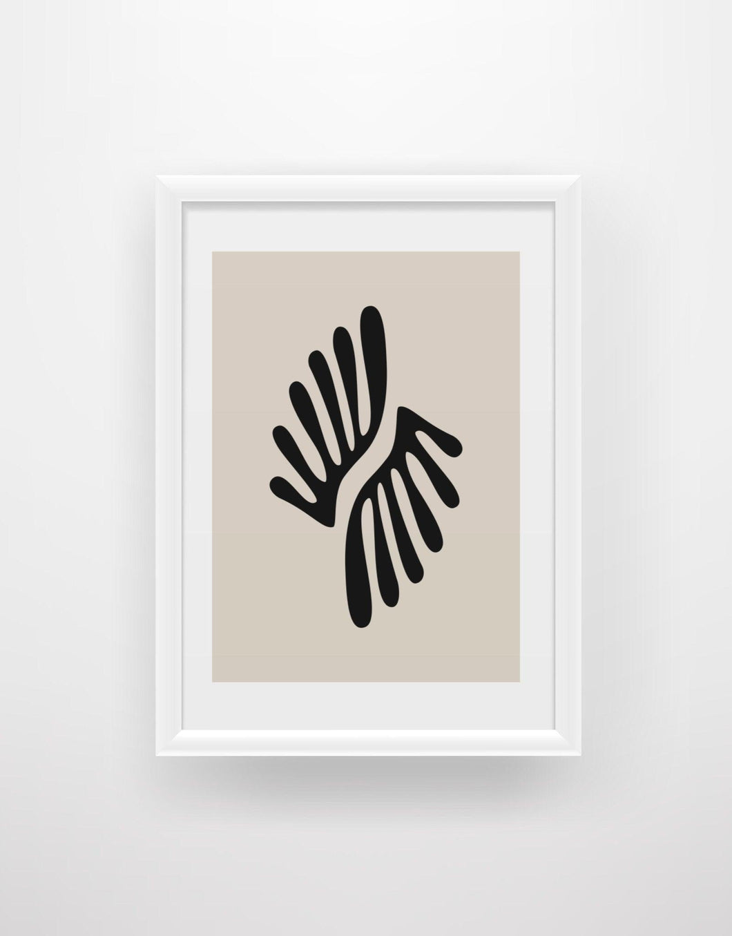 Boho Leaves 1 - Cut-Out Illustration Print - Chic Prints