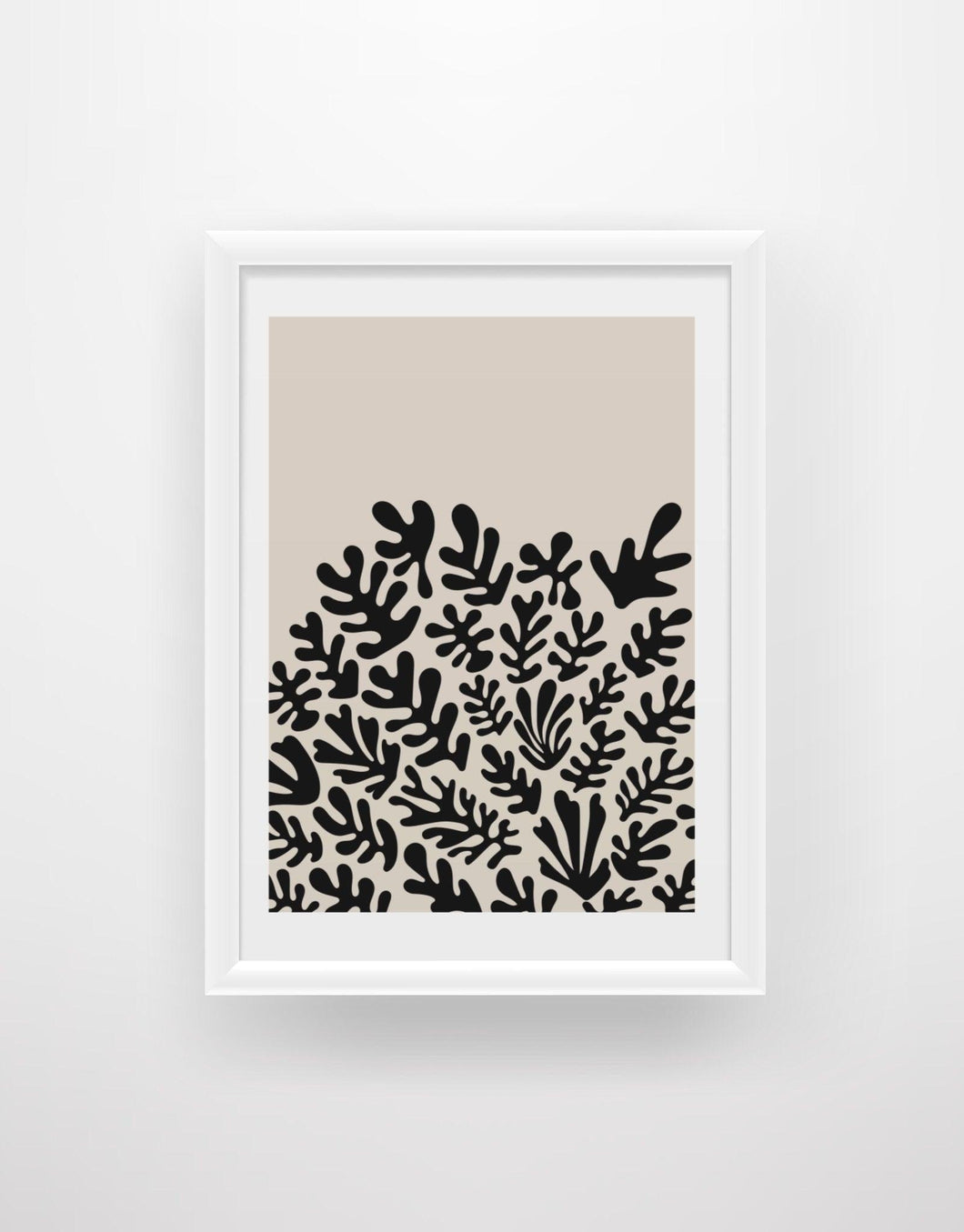 Boho Leaves 2 - Cut-Out Illustration Print - Chic Prints