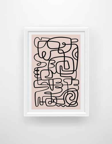Contemporary Doodle - Abstract Print - Chic Prints