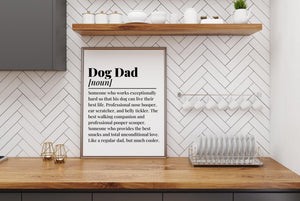 Dog Dad Definition Print - Chic Prints
