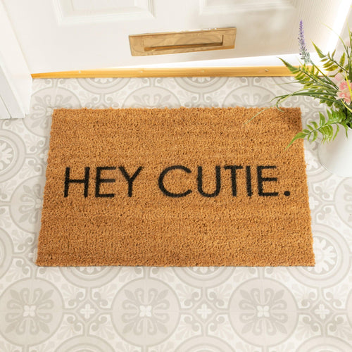 Hey Cutie - Indoor/Outdoor mat - Chic Prints