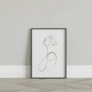 ‘Lady 2’ - Line art print-Chic Prints