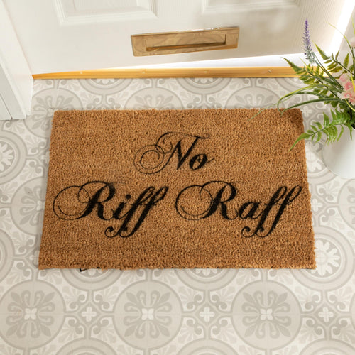 No Riff Raff - Indoor/Outdoor mat - Chic Prints