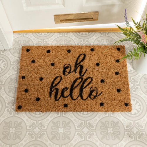 Oh Hello - Indoor/Outdoor mat - Chic Prints