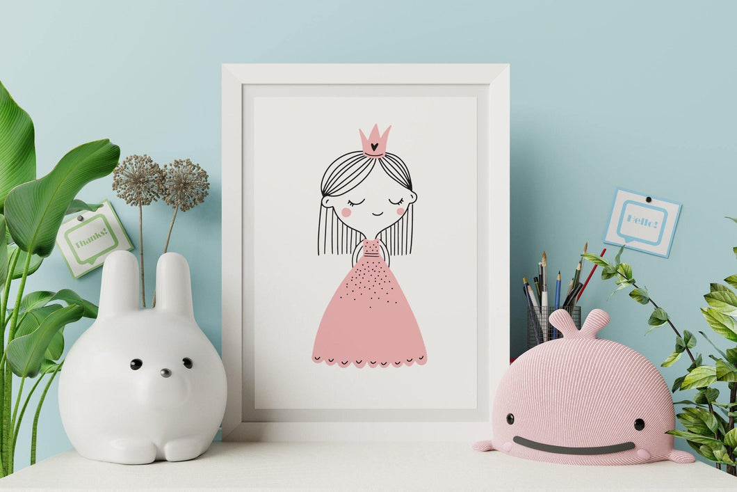 Princess - Nursery print-Chic Prints