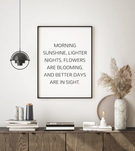 ‘Spring’ Quote Print - Chic Prints