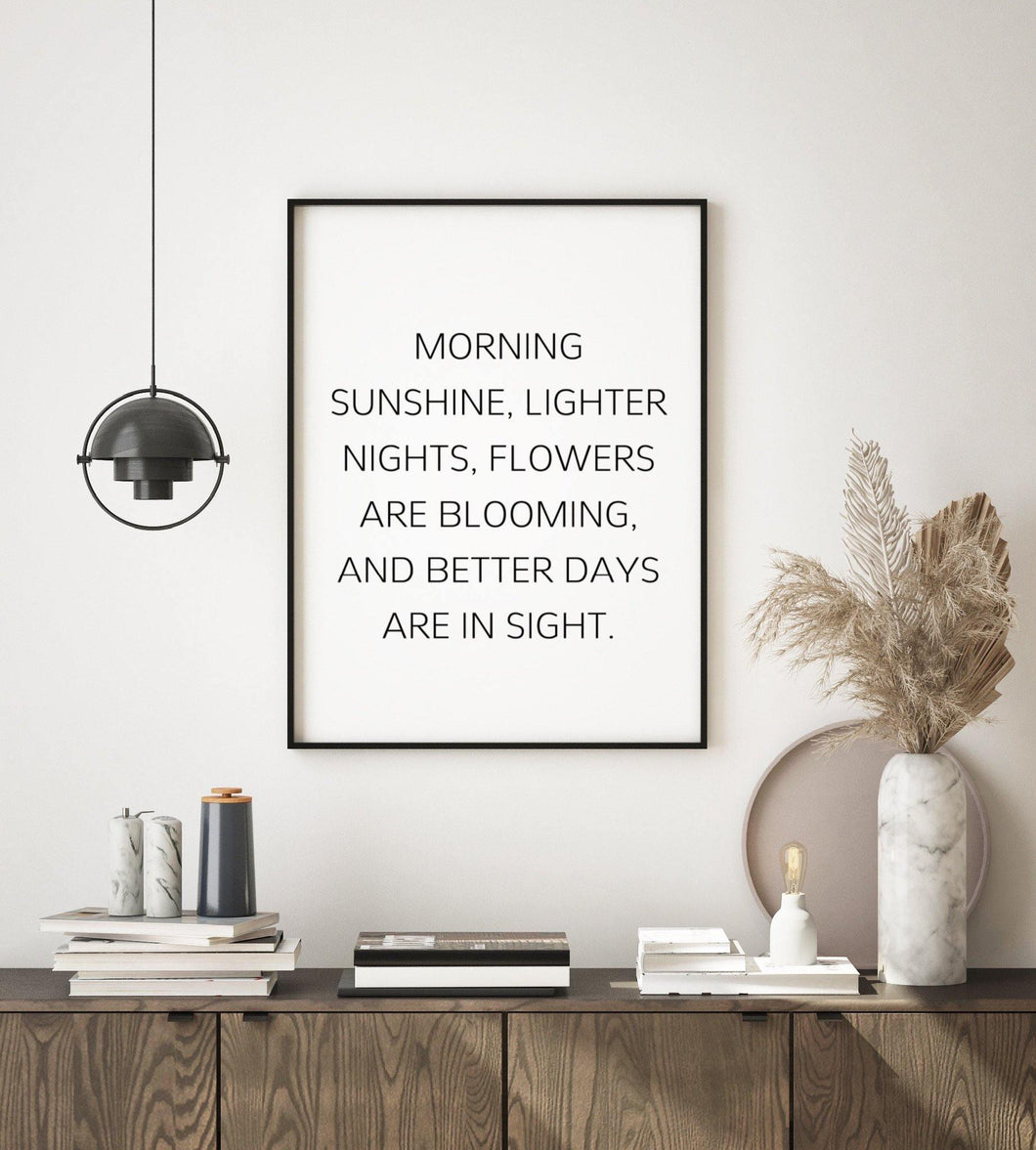 ‘Spring’ Quote Print - Chic Prints