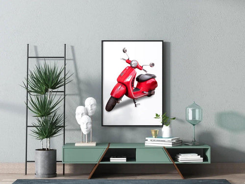 Vespa (various colours) - Modern art print-Chic Prints