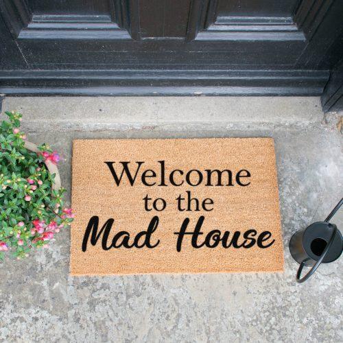 Welcome To The Mad House - Indoor/Outdoor mat - Chic Prints