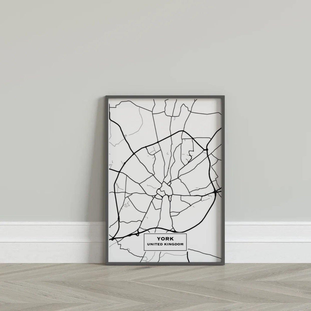 York City Map Poster-Chic Prints